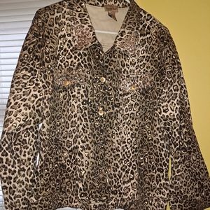 Jacket leopard print